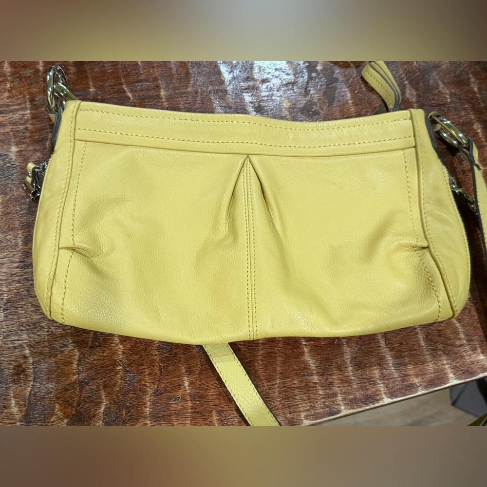 B. Makowsky Mustard Yellow Crossbody Bag